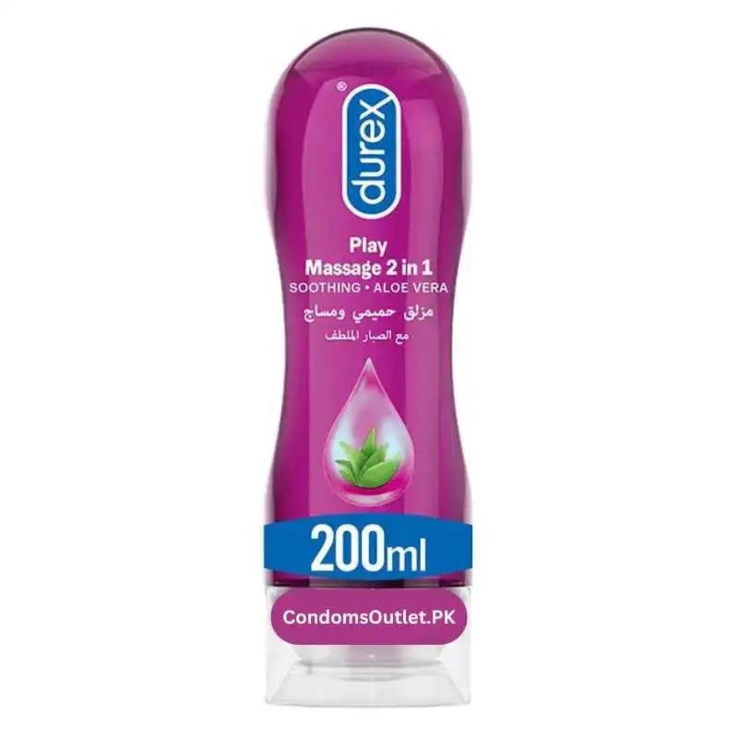 Durex Massage 2 in 1 Aloe Vera Soothing Lube 200ml