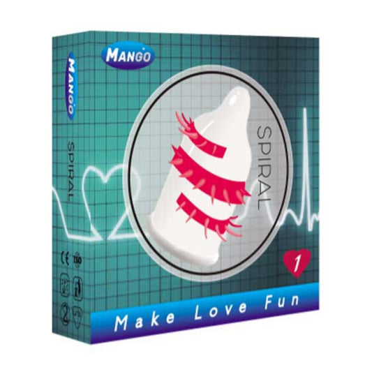 Mango Spiral Spike Condom